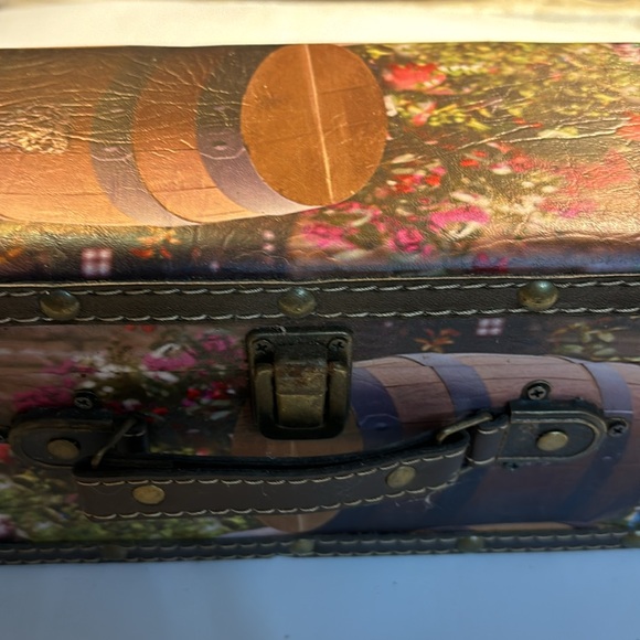 Vintage wine case with leather handle and accessories holds one bottle - Picture 2 of 8